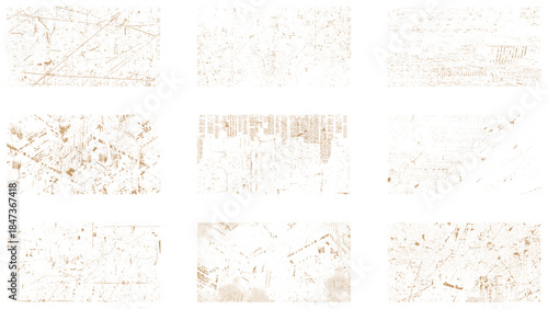 Dirty borders collection on white background. Design elements for banner, poster, flyer, invitation, card, social networks, blog posts, stories.