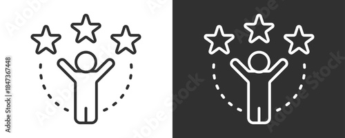 Experience Icon Set Vector Collection Isolated In Black And White
