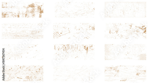 Dirty borders collection on white background. Design elements for banner, poster, flyer, invitation, card, social networks, blog posts, stories.