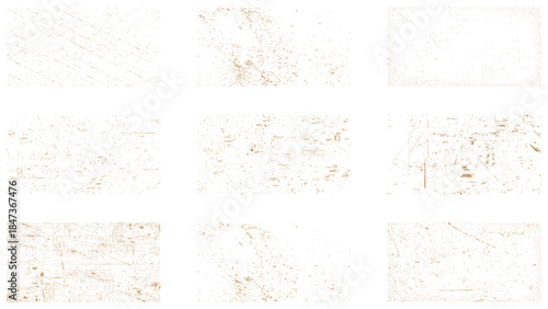 Design elements for banner, poster, flyer, invitation, card, social networks, blog posts, stories. Dirty borders collection on white background.