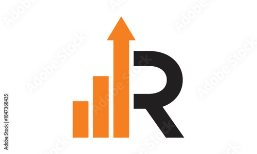 Modern Letter R Finance Logo