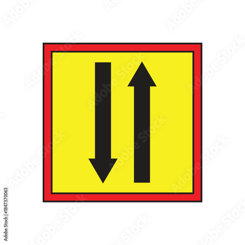 priority over traffic from the front	
