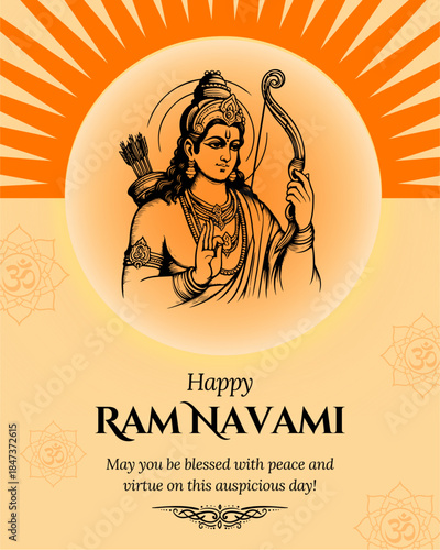Happy Ram Navami Greeting Instagram Story