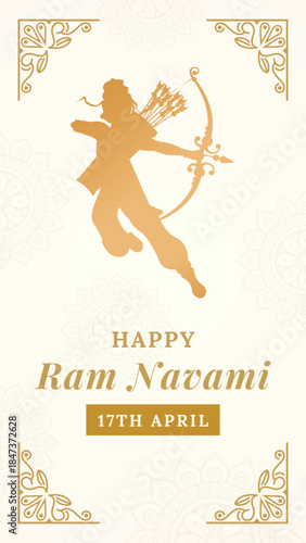 Happy Ram Navami Greeting Instagram Story