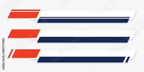 lower third banner template design collection