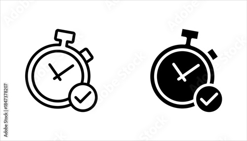 quick time icon set. instan response vector symbol. fast real time service sign. vector illustration on white background