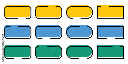 Quote bubble vector for text