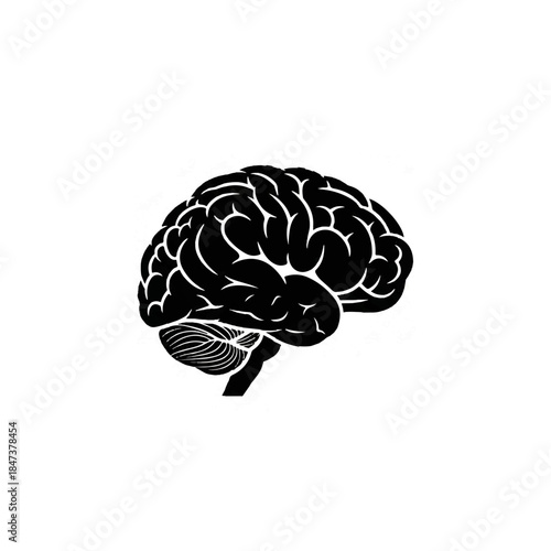 Illustrative Brain Graphic Symbolizing Thought