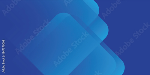 Abstract blue background with glowing geometric lines. Modern blue gradient square shape design. Futuristic technology concept. Suit for brochure, corporate, website, poster. vector eps10