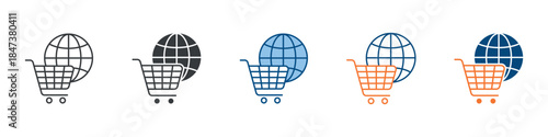 Ecommerce Icon Set Multiple Style Collection 