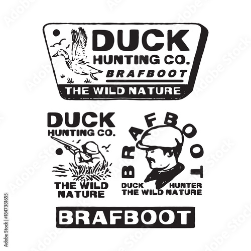 Duck Hunting Co. Outdoor branding design suitable for hunters