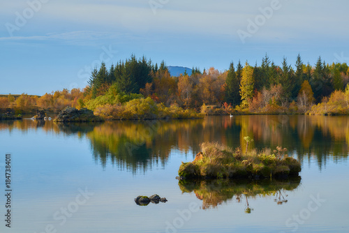 Autumn at lake Mývatn