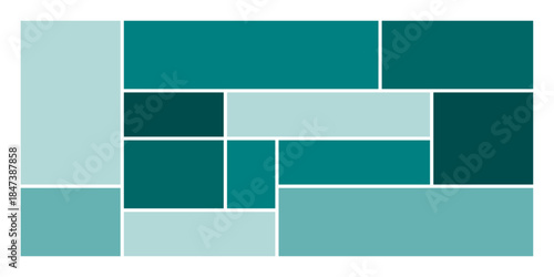 Clean photo collage layout with frames arranged in a bento grid system for modern visual storytelling web design branding and digital presentation templates