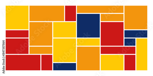 Photo collage design with picture frames organized in a bento grid system for creative layouts modern web interfaces branding visuals and presentation backgrounds