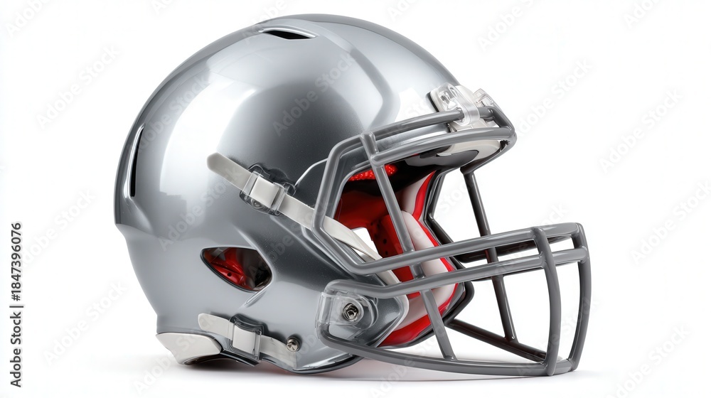 Fototapeta premium Football helmet isolated on white background