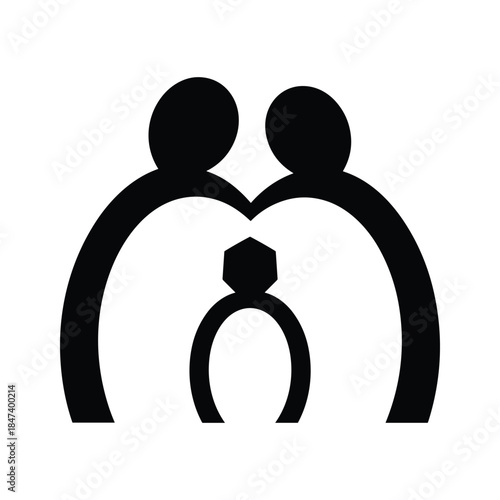 Couple holding hands with ring symbolizing love and commitment
