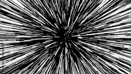 Hyper Space Warp Speed Background