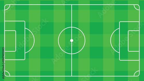 soccer field illustration with green grass