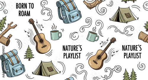 Natures Playlist Born to Roam Camping Adventure Theme.