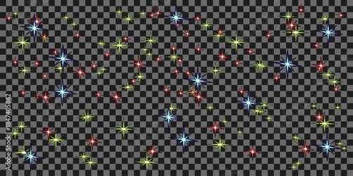 Mesmerizing abstract design featuring scattered spiky translucent forms on a checkerboard