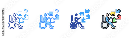 Occupational Therapy Icon, Multi Styles Icon Set