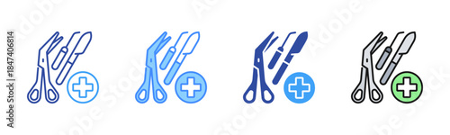 Surgery Icon, Multi Styles Icon Set