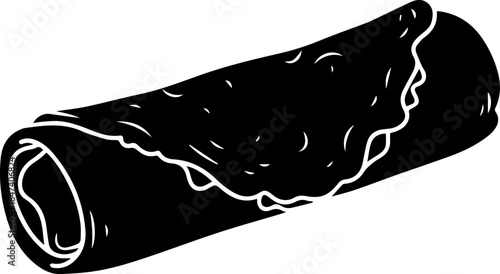 Rolled Crepe Food Icon