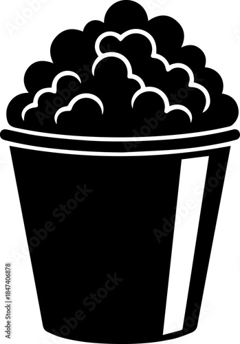 Classic Popcorn Bucket Icon
