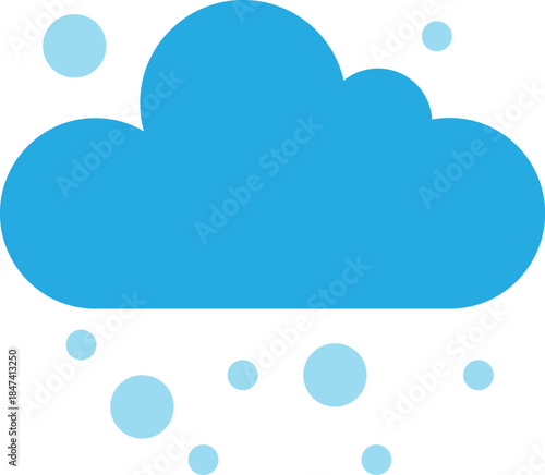 Snow Cloud with Snowflakes