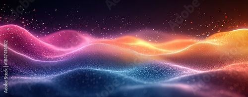 Smooth Gradient Background in Magenta and Green Shades