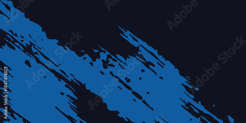 Modern abstract blue background with glowing geometric lines. Blue gradient hexagon shape design.