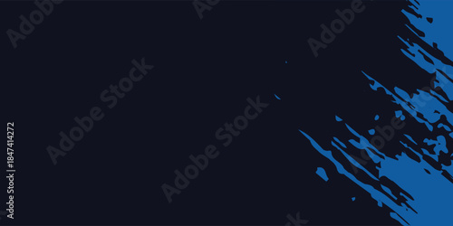 Modern abstract blue background with glowing geometric lines. Blue gradient hexagon shape design.