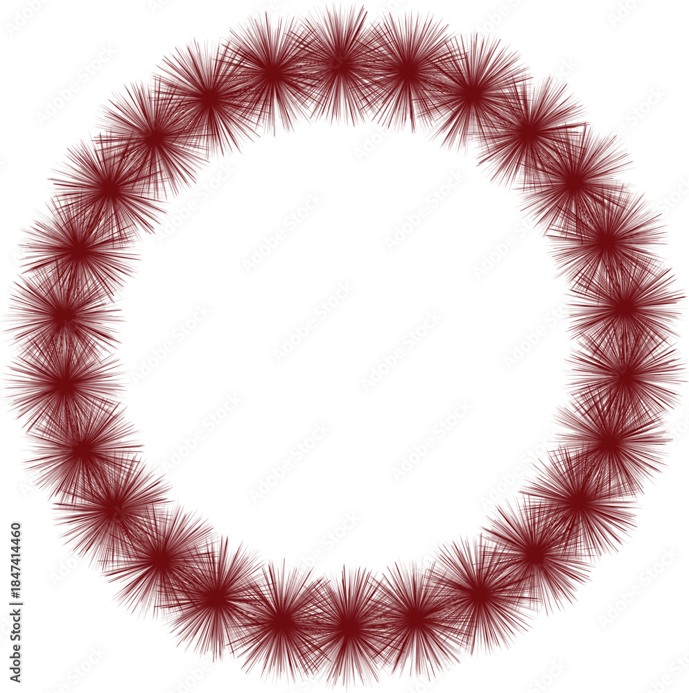 Obraz premium Red Christmas frame design