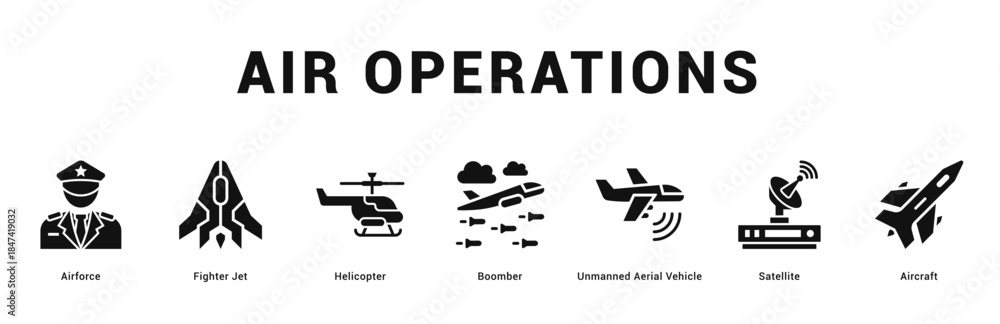 custom made wallpaper toronto digitalAir Operations Modern and clean web banner illustration featuring thematic icons for visual communication