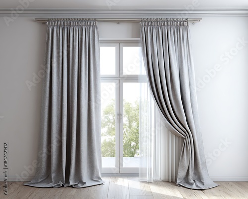 window with curtain
