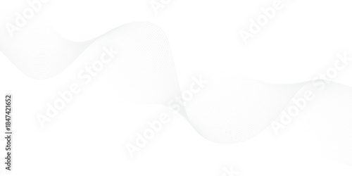 Vector abstract gradient wave Futuristic gray white abstract background. geometric flowing web smoke sound music digital blend curve line texture backgound.