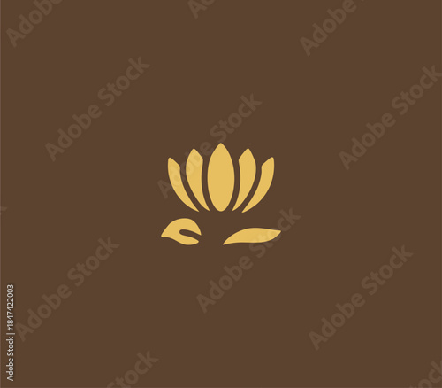 Thailand flower ornament. traditional Thai flower art