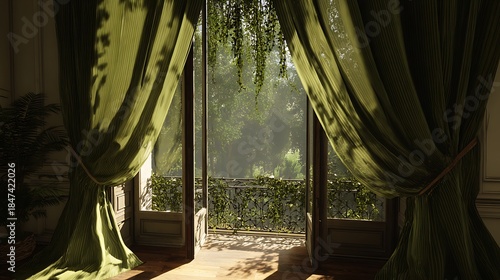 window and curtains
