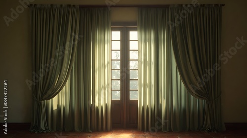 window and curtains