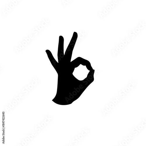 Perfect hand gesture indicating approval and success