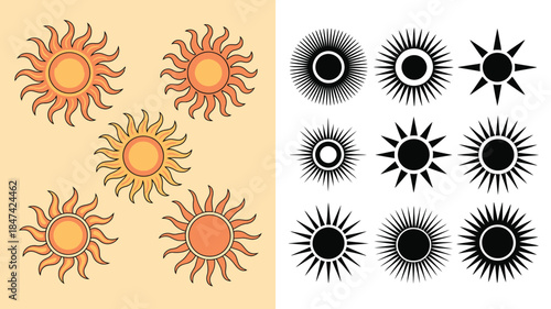 A comprehensive collection of monochrome icons depicting various tea and plant related elements