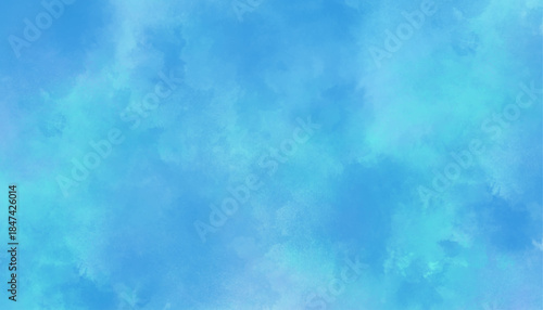 Soft Blue Watercolor Sky Texture Background