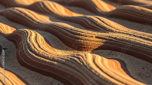 Sand Dunes Ridges Glow