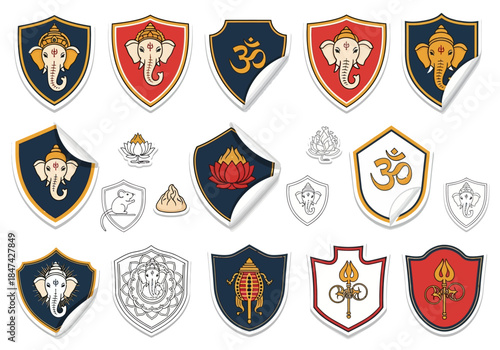 Spiritual Emblem Collection Divine Iconography Set for Design Projects