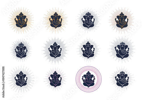 Illustrations of Ganesha