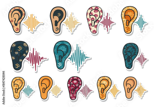 Ear Ringing Sound Illustration Tinnitus Treatment & Symptoms