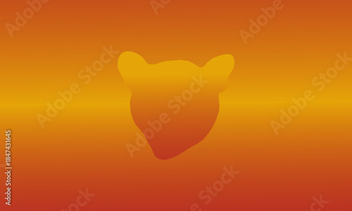Heart Shape Hidden within Warm Gradient Abstract Art