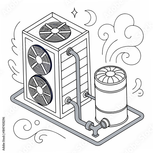 Cold storage system with condenser pipes emitting vapor 1