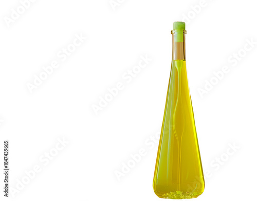  Lime green lava lamp isolated white  background high quality photo