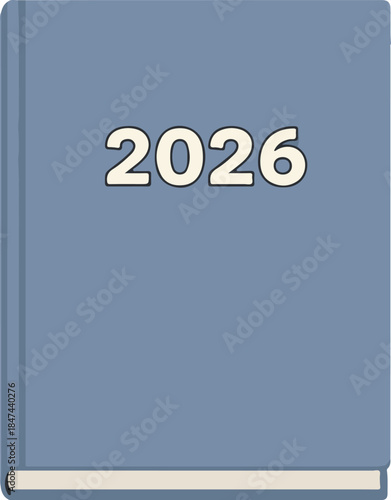 Embrace the upcoming New Year 2026 with this essential planner, symbolizing fresh starts and future planning for goals and achievements and organized progress
